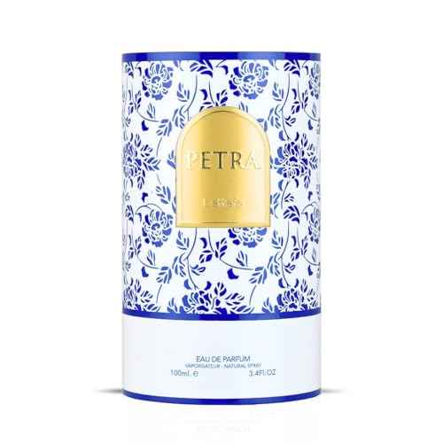 Lattafa Petra Eau de Parfum Spray for Women - 100ml (3.4 Oz) | Tropical, Floral, Fruity & Sweet Fragrance | Long-Lasting Luxury Perfume