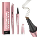 QIC 4-Tip Microblading Eyebrow Pen - Waterproof Light Brown