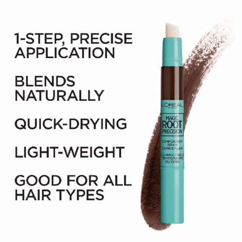 L'Oreal Magic Root Precision Pen - Gray Hair Concealer, Dark Brown