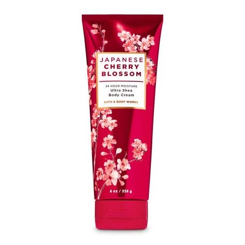 Bath and Body Works - Japanese Cherry Blossom - Moisturizing Body Wash, Fine Fragrance Mist and Ultra Shea Body Cream - 3 pc - Gift Set (2020))