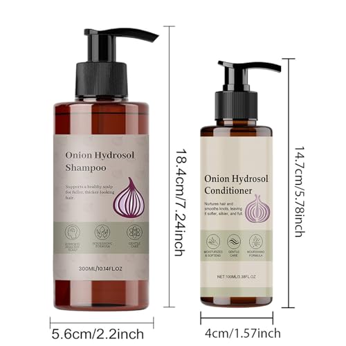 Onion Hydrosol Shampoo & Conditioner Set for Hair Growth - Biotin & Rosemary