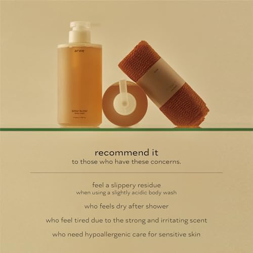 Bitter Butter Body Wash, 16.9 fl oz (500 ml), Naturally Derived, Weakly Acid, Moisturizing, Acne, Body Care Soap, Next Generation Horny Scrub, PHA & LHA, Perfume Scent, Large Capacity