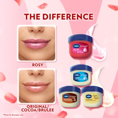 Vaseline Lip Therapy Lip Balm Mini, Rosy, 0.25 oz