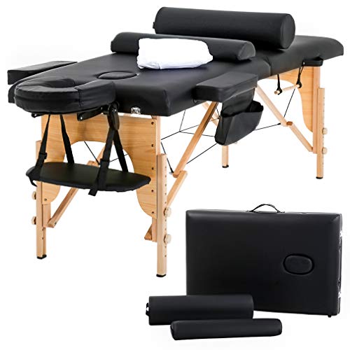 BestMassage Portable Massage Table 24" Wide Height Adjustable