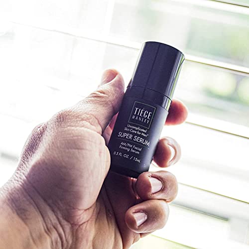 Tiege Hanley Anti Aging Bundle for Men, Eye Cream and Face Serum With Peptides, Hyaluronic Acid, and Vitamin B3 to Help Reduce the Look of Wrinkles and Dark Circles, Men¡¯s Skin Care, 2 Piece Set