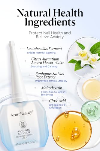 AZUREBEAUTY Anti-Nail Biting Treatment & Thumb Sucking Deterrent - 18ml
