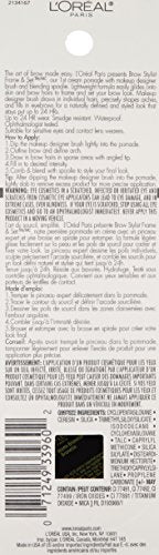 L'Oreal Paris Brow Stylist Frame & Set Pomade, Warm Brunette