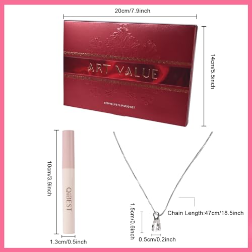 7-Piece Lipstick & Necklace Gift Set for Women