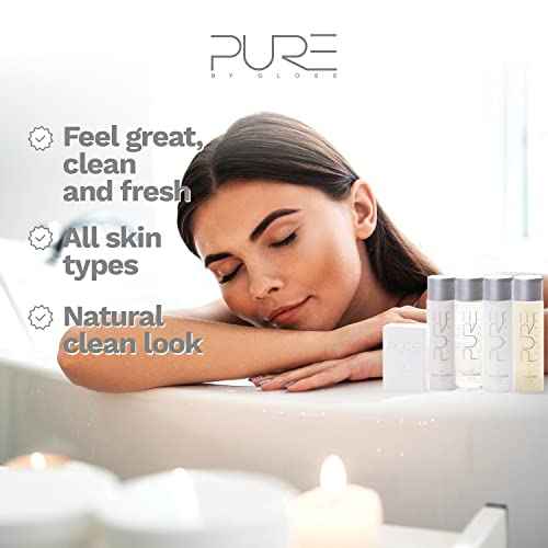 Pure by Gloss Gift Set ? Fresh Lemon Scent ? for All Hair and Skin Types ? With Shampoo [8.5oz], Conditioner [8.5oz], Body Wash [8.5oz], Body Lotion [8.5oz], Body Bar [4oz], & Loofah ? Cruelty Free