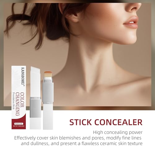 KANGBOMEI Color Changing Foundation Stick with Detachable Brush