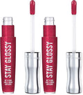 Rimmel Stay Glossy Lip Gloss - Non-Sticky Formula, .18oz (2-Pack)