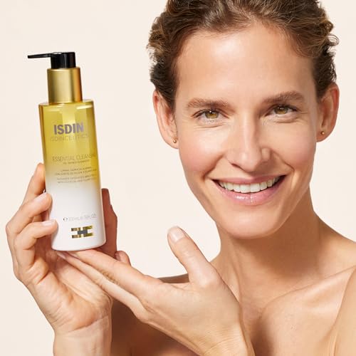 ISDIN Isdinceutics Essential Cleansing Oil - Facial Cleanser with Cleansing Oil for Radiant Skin, 6.76 FL OZ