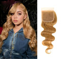 Honey Blonde 4x4 HD Lace Closure Body Wave 12 Inch