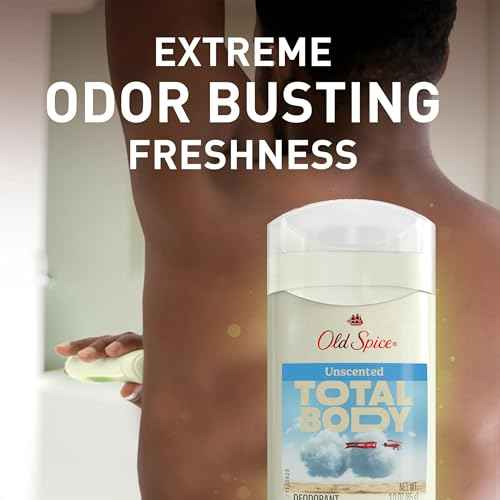 Old Spice Whole Body Deodorant for Men, 3 Pack, Aluminum Free, Unscented Stick Deodorant, Dermatologist Tested, Safe to use all over, 3 oz. Each