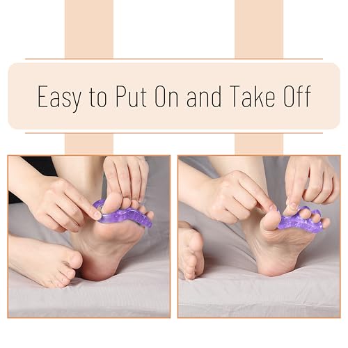 Dr. JK ToePal Gel Toe Separator Set – 2 Pairs for Bunion & Hammertoe Relief