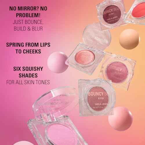 Revolution Beauty London, Bouncy Blur Blush, Powder Makeup Blush for Cheeks, Buildable Formula, Vegan & Cruelty-Free, Paprika Pop Soft Bronze, 0.19 oz