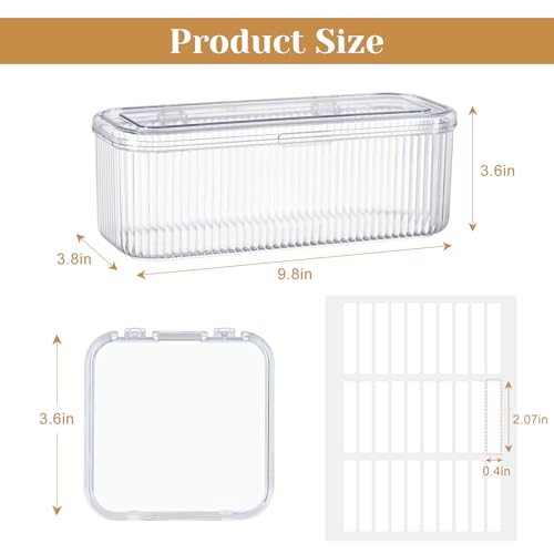 Press On Nail Organizer Kit - 14 Storage Cases with 60 Adhesive Strips
