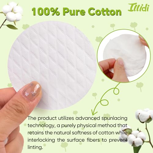 Extra Large Cotton Rounds - 120 Count, 3.15" Soft and Lint-Free Pads