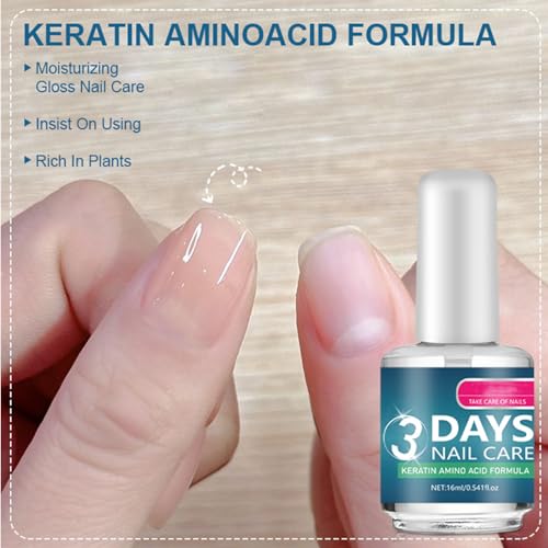 Keratin Nail Care Oil - Strengthening & Hydrating 3-Pack