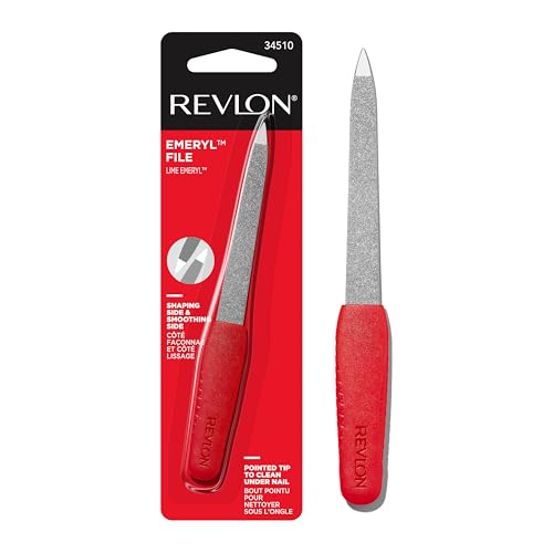 Revlon Emeryl Nail File Red/Silver Pack of 1 Nail Grooming Tool