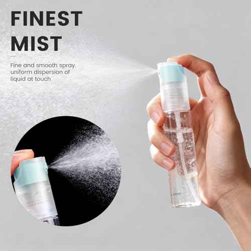 4 Pack Refillable Spray Bottle, Reversible Small Empty Spray Bottle with Fine Mist, Leak Proof - for Cleaning Solutions, Mosquito prevention, Face & Hair Mist - 4pk 1 OZ / 30 ML