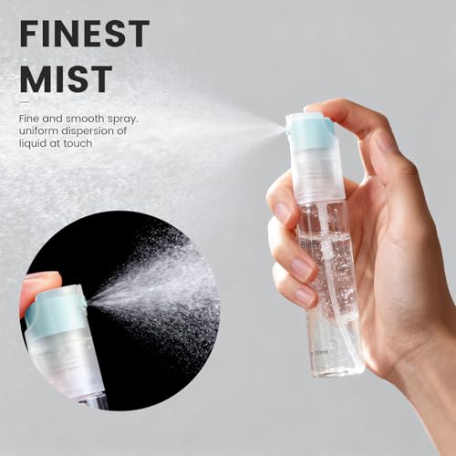 4-Pack 1 OZ Refillable Spray Bottles - Fine Mist, 360° Spray