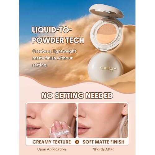 Honeybee Gardens Refillable Pressed Mineral Powder Foundation Compact with Puff & Mirror, Empty Customizable Makeup Kit, Travel-Friendly Luxury