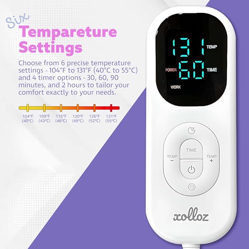 XOLLOZ Heated Massage Table Pad - 71" x 31" Sherpa Table Warmer