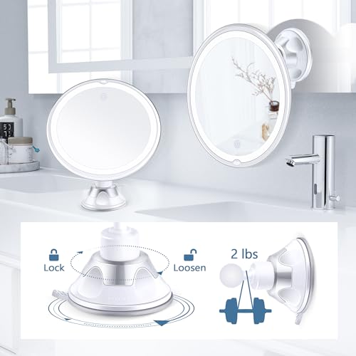 30X Magnifying Mirror with Light – Lighted Makeup Mirror