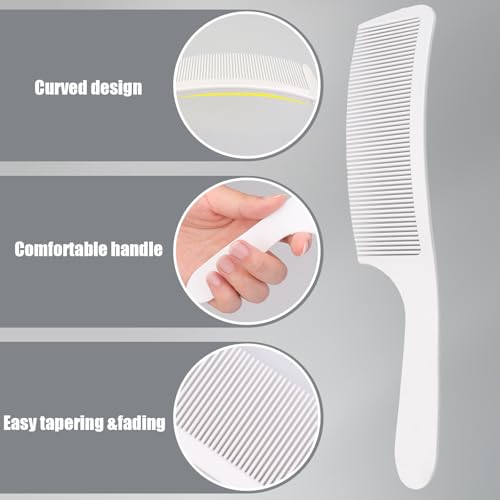 Men's Fade Haircut Guide Kit with Adjustable Silicone Band & Combs