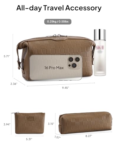TOPEAST Travel Makeup Bag 3-Piece Set, Waterproof Organizer