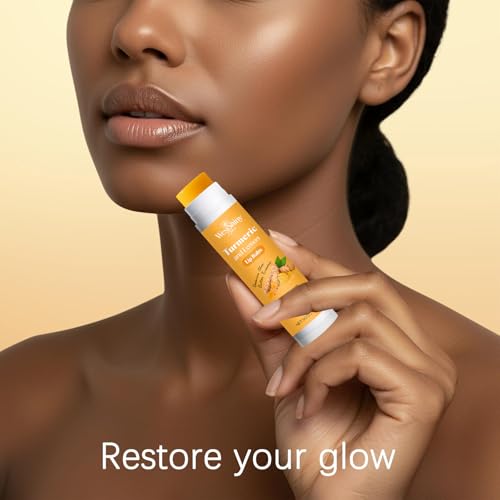 Lemon Turmeric Lip Balm for Dark Lips - 2pcs Moisturizing Treatment
