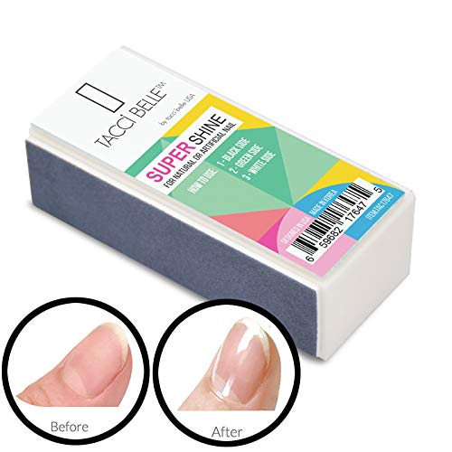 Tachibelle KOREA 3 pcs Pack Kit 4-Way Shiny Buffer Super Shine - Smooth, Shine, for Healthy & Shiny Nails