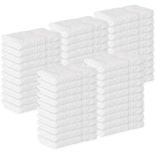 100% Cotton Washcloths 12x12" 50 Pack