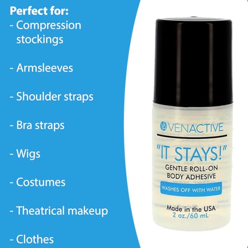 It Stays Body Adhesive Roll-On - 2oz Clear Liquid Glue