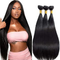 Brazilian Straight Hair Bundles 28 30 32 Inch Virgin Human Hair