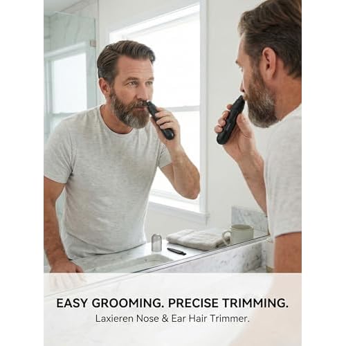 Nose Hair Trimmer for Men & Women - Waterproof USB Rechargeable Ear & Nose Trimmer, 360¡Æ Rotary Painless Facial Hair Trimmer with LED Monitor, Eyebrow & Beard Trimmer, Easy Clean, Quiet