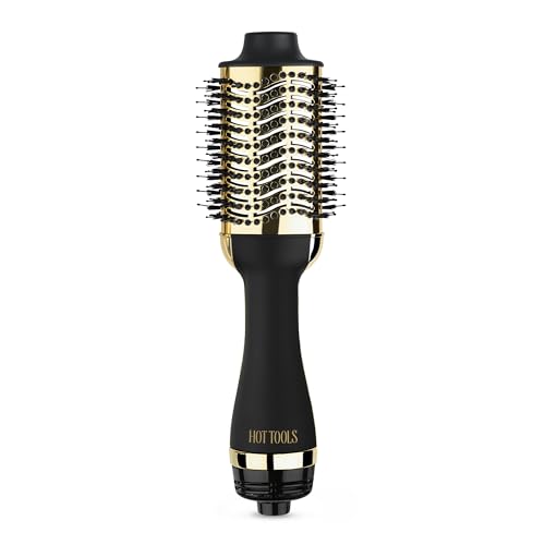 HOT TOOLS 24K Gold Blow Dryer Brush for Salon-Worthy Blowouts