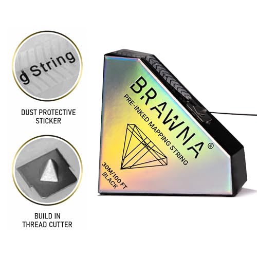BRAWNA 30M Pre-Inked Eyebrow Mapping String for Microblading