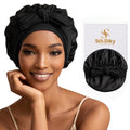Luxurious 100% Mulberry Silk Bonnet for Sleeping - Adjustable Tie Band