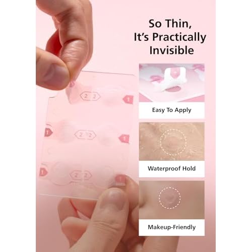 EasyDerm Real Calming Pimple Patches, Clear | Niacinamide, Hyaluronic Acid, EGF Acne Dark Spot Care, K-beauty | 6 counts, Micro Point length : 285¥ìm