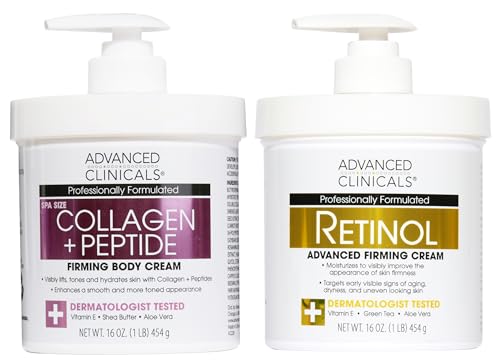Advanced Clinicals Retinol & Collagen Peptides Body Moisturizer 2-Piece Set