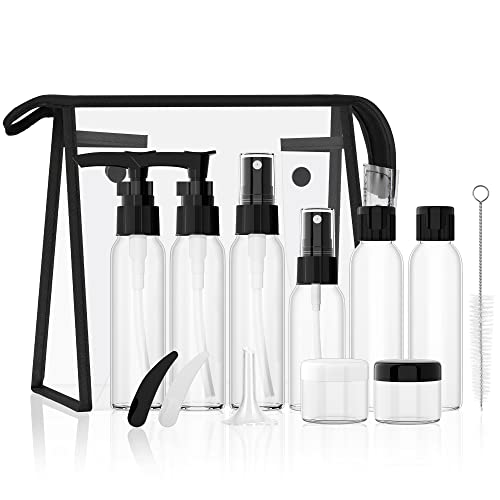 Morfone TSA Approved Travel Bottle Kit - Leak Proof Toiletry Set