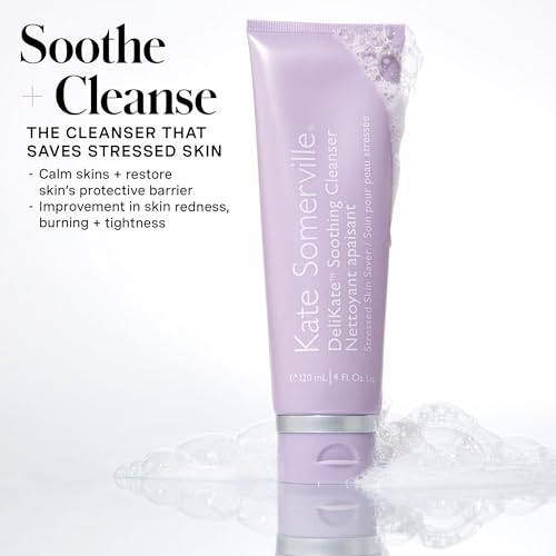 Kate Somerville DeliKate Soothing Cleanser ? Hydrating Face Wash for Sensitive Skin, Clinically Proven to Relieve Redness, Irritation & Tightness, 4 Fl Oz