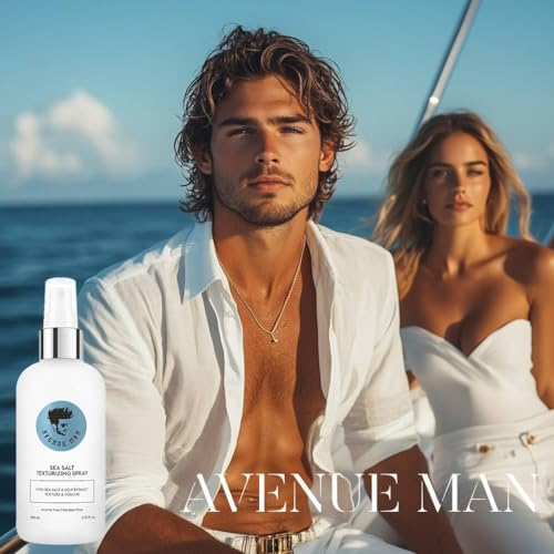 Avenue Man Sea Salt Spray for Men - Texturizing & Volumizing Hair Spray 6.76 oz