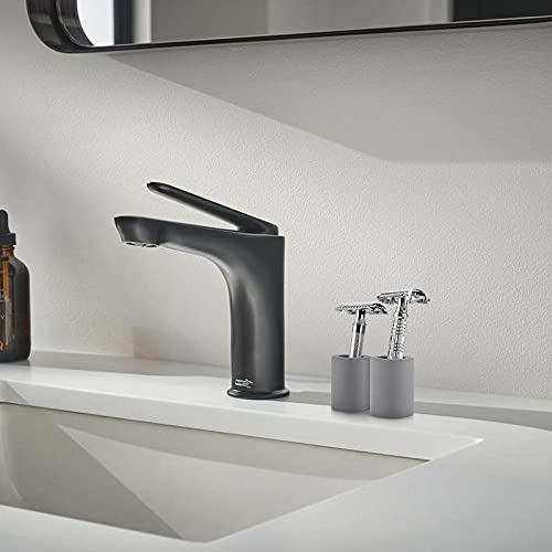 Linkidea 2 Pack Safety Razor Stand - Opening Dia 0.8" (2.2cm) Diatomite Men's Shaving Holder for Bathroom Countertops, Compatible With Vikings, Merkur Double Edge Safety Razor (Grey)