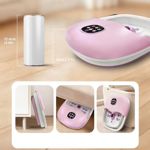 Collapsible Foot Spa Bath Massager with Heat & Bubbles