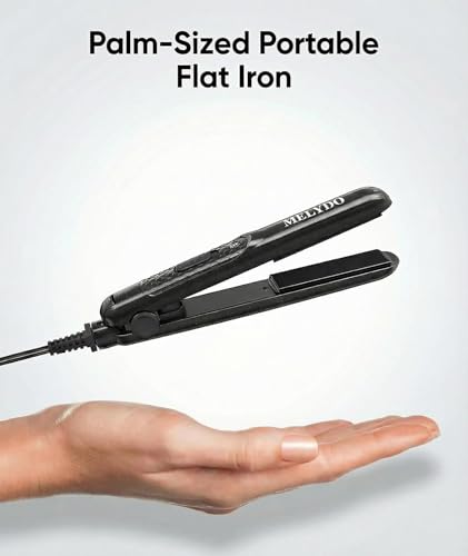 Mini Flat Iron Ceramic Tourmaline Hair Straightener Travel