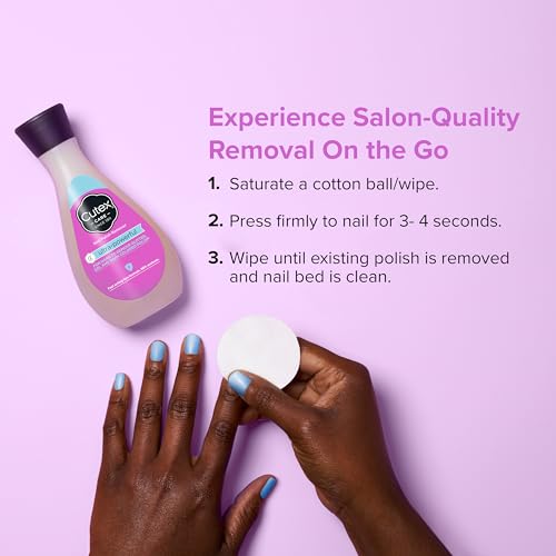 Cutex Gel Nail Polish Remover Ultra-Powerful 6.7 Fl Oz - Removes Glitter & Dark Colors