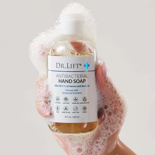 Antibacterial Hand Soap, Light Scent, Daily Liquid Soap With Plant Extracts, Tea Tree, Willow Bark, and Oat, Gentle and Non Drying for Everyday Use, Vegan, Paraben and Phthalate Free, 8 Fl Oz